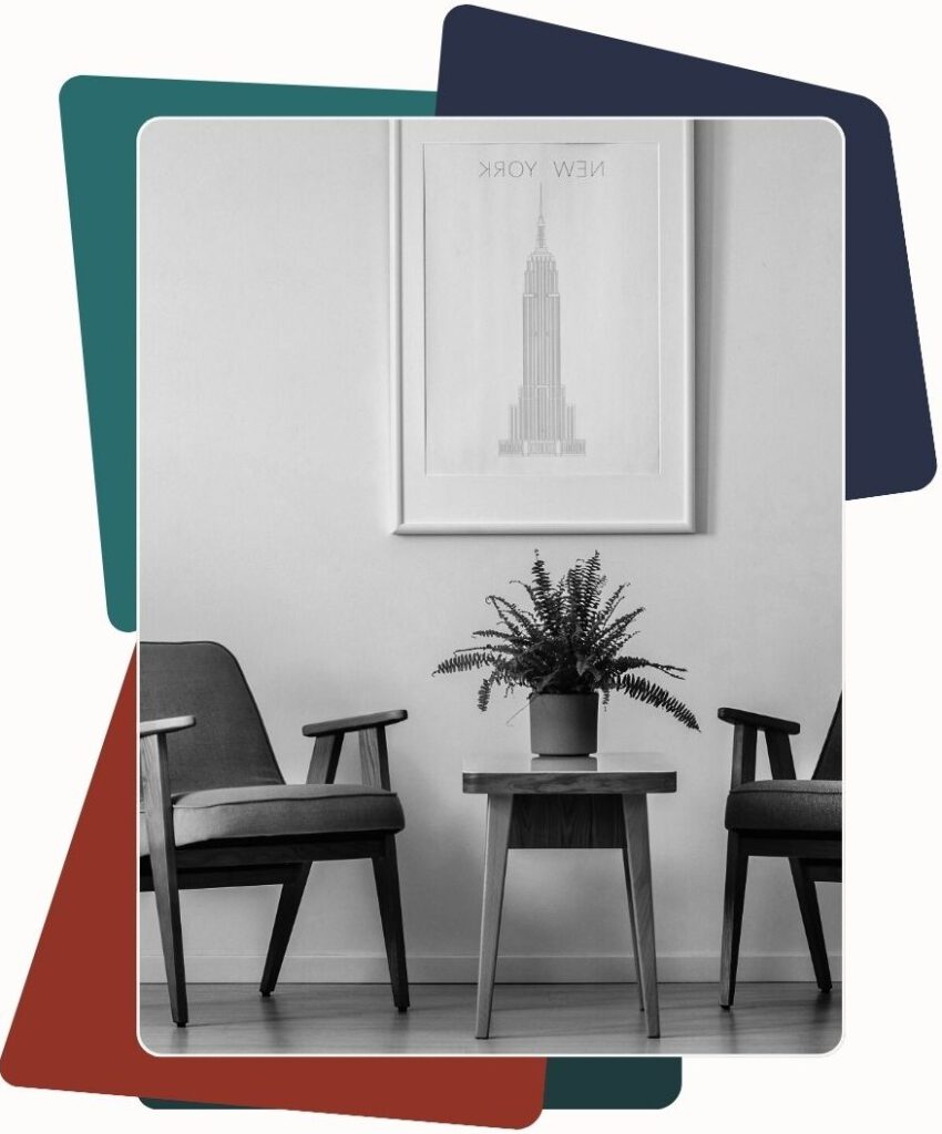 Ruhiger Coaching-Raum mit zwei Stühlen für IFS-Coaching-Sitzungen in Berlin